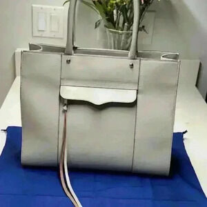 NWOT!  Rebecca Minkoff Large Taupe MAB Tote - Saffiano Leather PRISTINE!